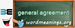 WordMeaning blackboard for general agreement